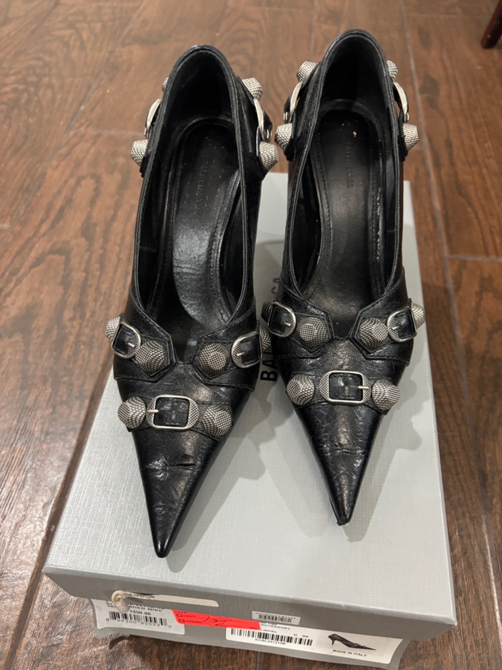 Balenciaga Black Cagole Pumps size 36